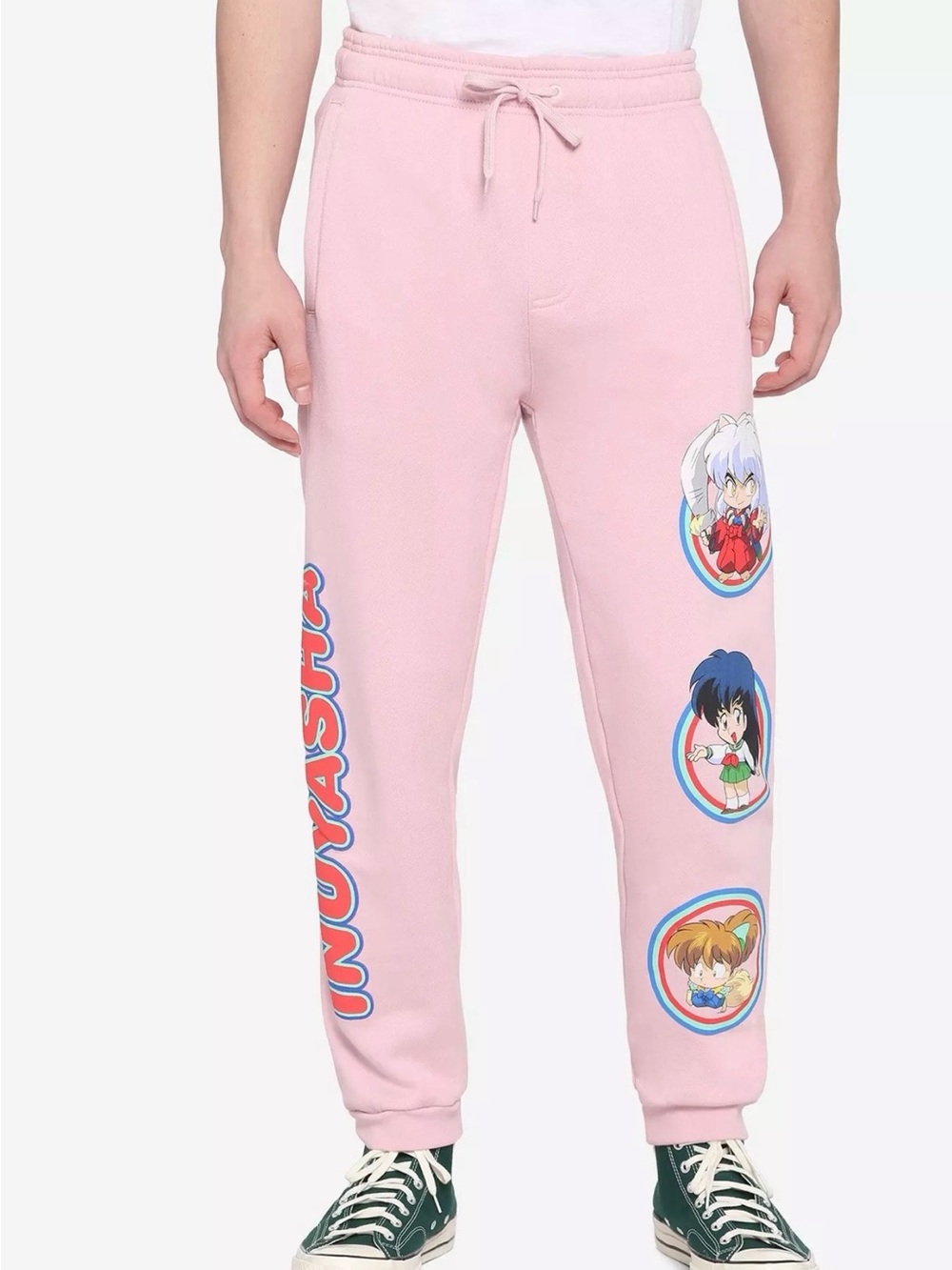 Hot Topic Inuyasha Chibi Pink Fleece Jogger Pants
Pockets Drawstring Size Small